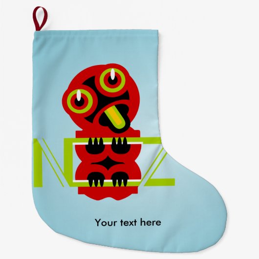 Hei Tiki Großer Weihnachtsstrumpf (Vorderseite)
