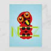 Hei Tiki Maori Design NZ Text Art Postkarte (Vorderseite)