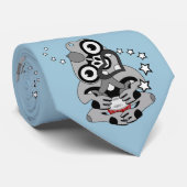 Hei Tiki New Zealand Drum Maori Design Krawatte (Gerollt)