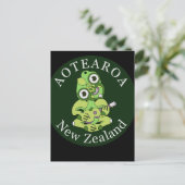 Hei Tiki Ukulele Aotearoa Postcard Postkarte (Stehend Vorderseite)