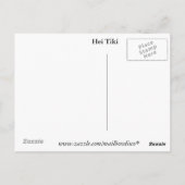 Hei Tiki Ukulele Aotearoa Postcard Postkarte (Rückseite)