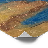 Heian Courtyard Scene: Tales from a Gilded Scroll Poster (Ecke)