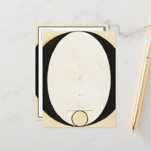 Heide, 1920 von Hilma af Klint Postkarte (Vorderseite/Rückseite Beispiel)