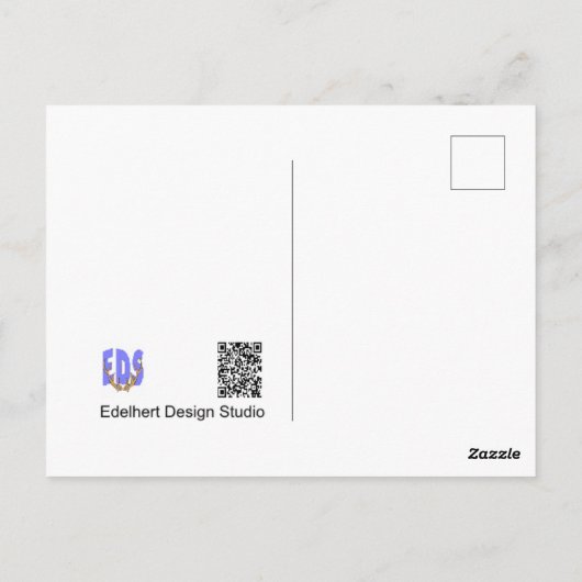 Heide Blume Nah DIY Postkarte (Rückseite)