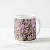 Heide-Blumen-schöne Ansicht Kaffeetasse (VorderseiteRechts)