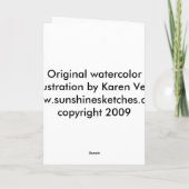 Heide das rosa-gerochene reincat feiertagskarte (Rückseite)