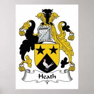 Heide-Familienwappen Poster