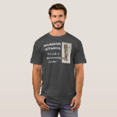 Heide-graues Kriegers-Positionst-stück T-Shirt (Vorne ganz)