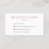 Heide-Land Visitenkarte (Rückseite)