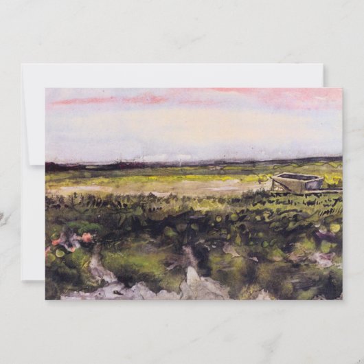 Heide mit einer Schubkarre von Vincent van Gogh (Vorderseite)