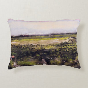 Heide mit einer Schubkarre von Vincent van Gogh Zierkissen