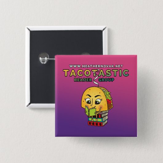 Heide Novak offizielles Leser-Button! Button (Vorne & Hinten)