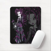 Heide-rosa Blumen-Fee Mousepad (Mit Mouse)