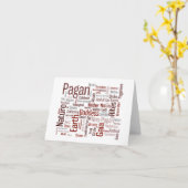 Heide Worte Karte (Gelbe Blume)