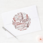 Heide Worte Runder Aufkleber (Umschlag)