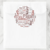 Heide Worte Runder Aufkleber (Tasche)