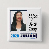 Heidekraut Castro für First Lady Button (Vorderseite)