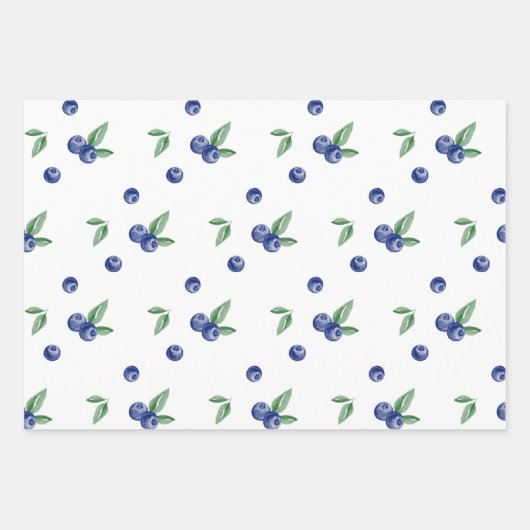 Heidelbeere Geburtstag Geschenkpapier Set (Vorderseite 2)