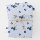 Heidelbeere Geburtstag Geschenkpapier Set (Beispiel)