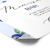 Heidelbeere Mama-Osa-Bar Poster (Ecke)