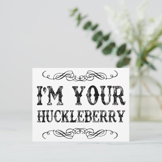 Heidelbeere Postkarte (Stehend Vorderseite)