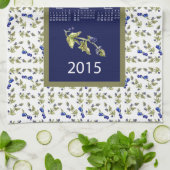 Heidelbeeren 2015 Küchenhandtuch Handtuch (Gefaltet)