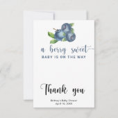 Heidelbeeren Dankeskarte (Vorderseite)