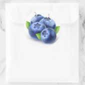 Heidelbeeren, frisch runder aufkleber (Tasche)