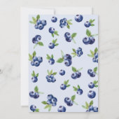 Heidelbeeren-Kindergeburtstag Einladung (Rückseite)