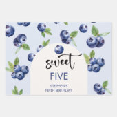 Heidelbeeren-Kindergeburtstag Geschenkpapier Set (Vorderseite)