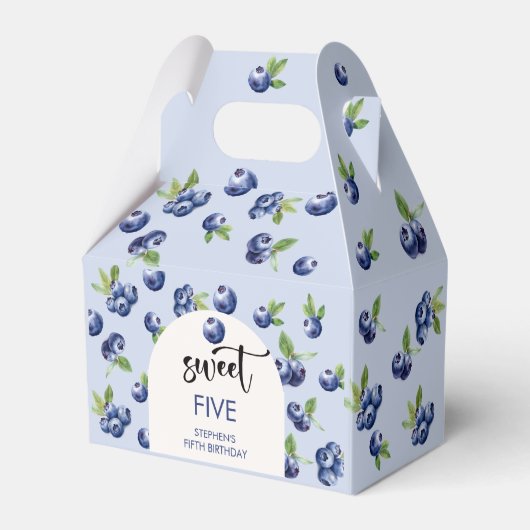 Heidelbeeren-Kindergeburtstag Geschenkschachtel (Rückseite)