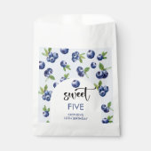 Heidelbeeren-Kindergeburtstag Geschenktütchen (Vorderseite)