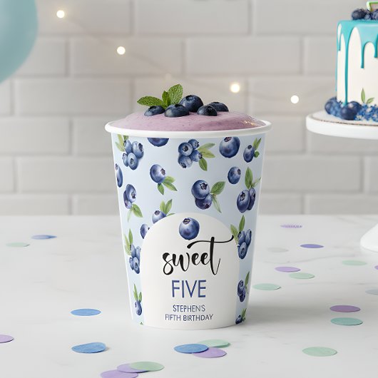 Heidelbeeren-Kindergeburtstag Pappbecher