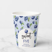 Heidelbeeren-Kindergeburtstag Pappbecher (Rückseite)