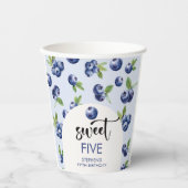 Heidelbeeren-Kindergeburtstag Pappbecher (Vorderseite)