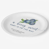 Heidelbeeren Pappteller (Schrägansicht)