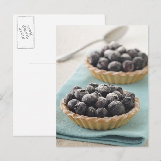 Heidelbeeren Postkarte (Vorne/Hinten)