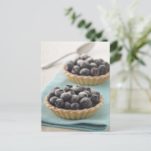 Heidelbeeren Postkarte (Stehend Vorderseite)