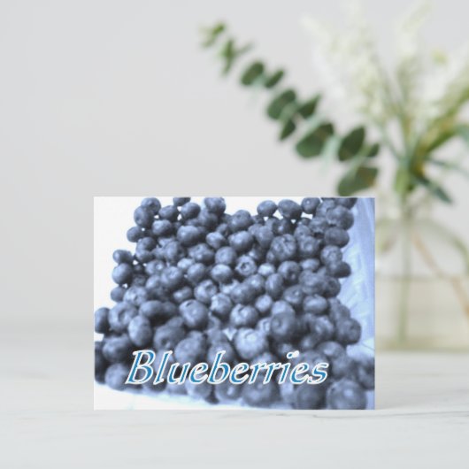 Heidelbeeren Postkarte (Stehend Vorderseite)