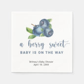 Heidelbeeren Serviette (Vorderseite)