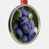 Heidelbeerfreund Silbernes Ornament (Rechts)