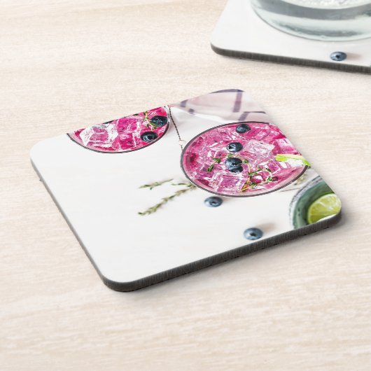 Heidelbeergetränke Limon Getränkeuntersetzer (Linke Seite)