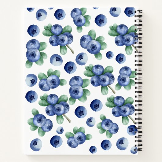 Heidelbeerheft Notizblock (Rückseite)