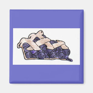 Heidelbeerkuchen-Magnet Magnet