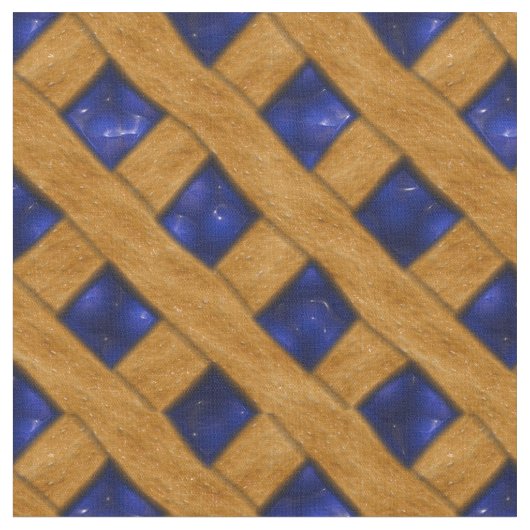 Heidelbeerkuchen-Muster für Bäcker Stoff (Nahaufnahme)