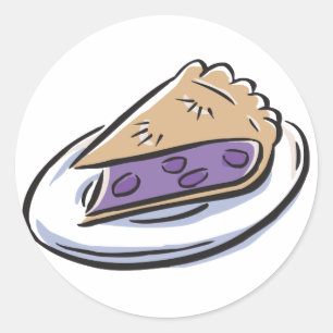 Heidelbeerkuchen Runder Aufkleber
