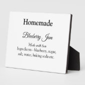 Heidelbeermarmelade aus Liebe, hausgemacht Fotoplatte (Seite)