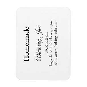 Heidelbeermarmelade aus Liebe, hausgemacht Magnet