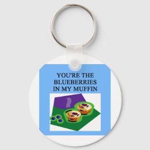 Heidelbeermuffin Schlüsselanhänger