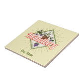 Heidelberg am Neckar Deutschland Retro Wein Vintag Fliese (Seite)